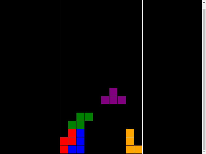 Basic Tetris HTML Game